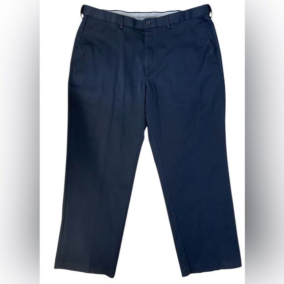 Men’s Black Haggar Classic Fit Iron Free Premium Khaki Size 40 - Picture 11 of 11